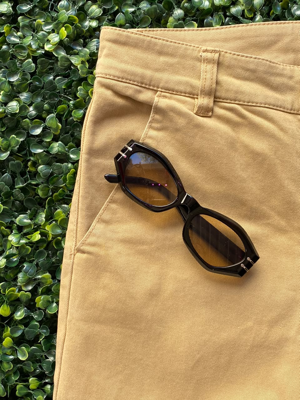 Country Road Camel Stretch Cropped Trousers