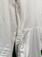 Zara White Longline Wrap Shirt Dress