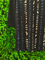 Banana Republic Black Graphic-Panel Shift Dress