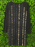 Banana Republic Black Graphic-Panel Shift Dress