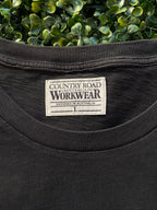 Country Road Workwear Charcoal Cotton Logo T-Shirt