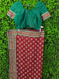 Emerald & Ruby Border-Print Two-Piece Set