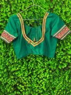 Emerald & Ruby Border-Print Two-Piece Set