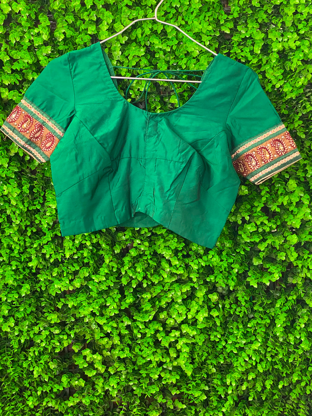 Emerald & Ruby Border-Print Two-Piece Set