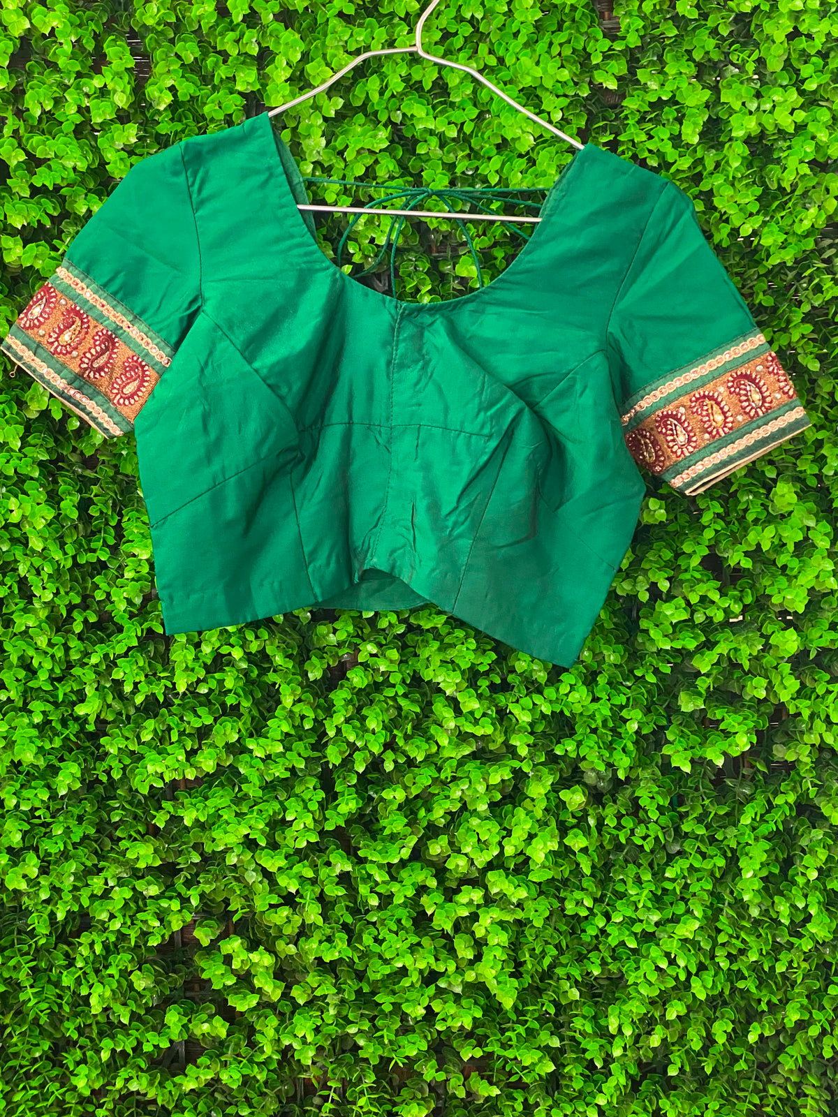 Emerald & Ruby Border-Print Two-Piece Set