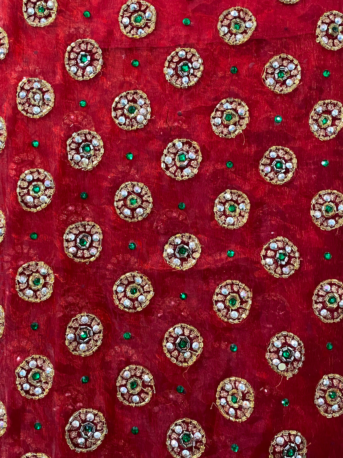 Emerald & Ruby Border-Print Two-Piece Set