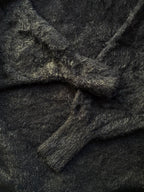 Charcoal Oversized Fuzzy Knit Sweater