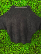 Charcoal Oversized Fuzzy Knit Sweater