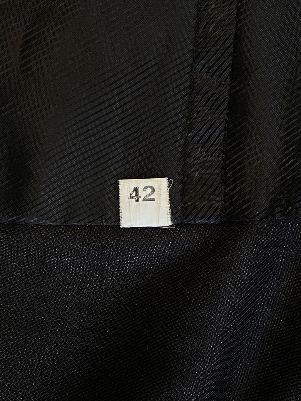 Black Satin-Lapel Tailored Blazer