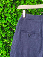 H&M Navy Cotton-Linen Slim Trousers – Teen 164