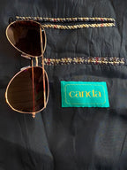 Canda Brown Heritage Check Double-Breasted Blazer