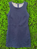 News Denim Navy Stretch-Cotton Sleeveless Shift Dress