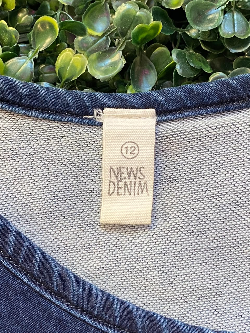News Denim Navy Stretch-Cotton Sleeveless Shift Dress
