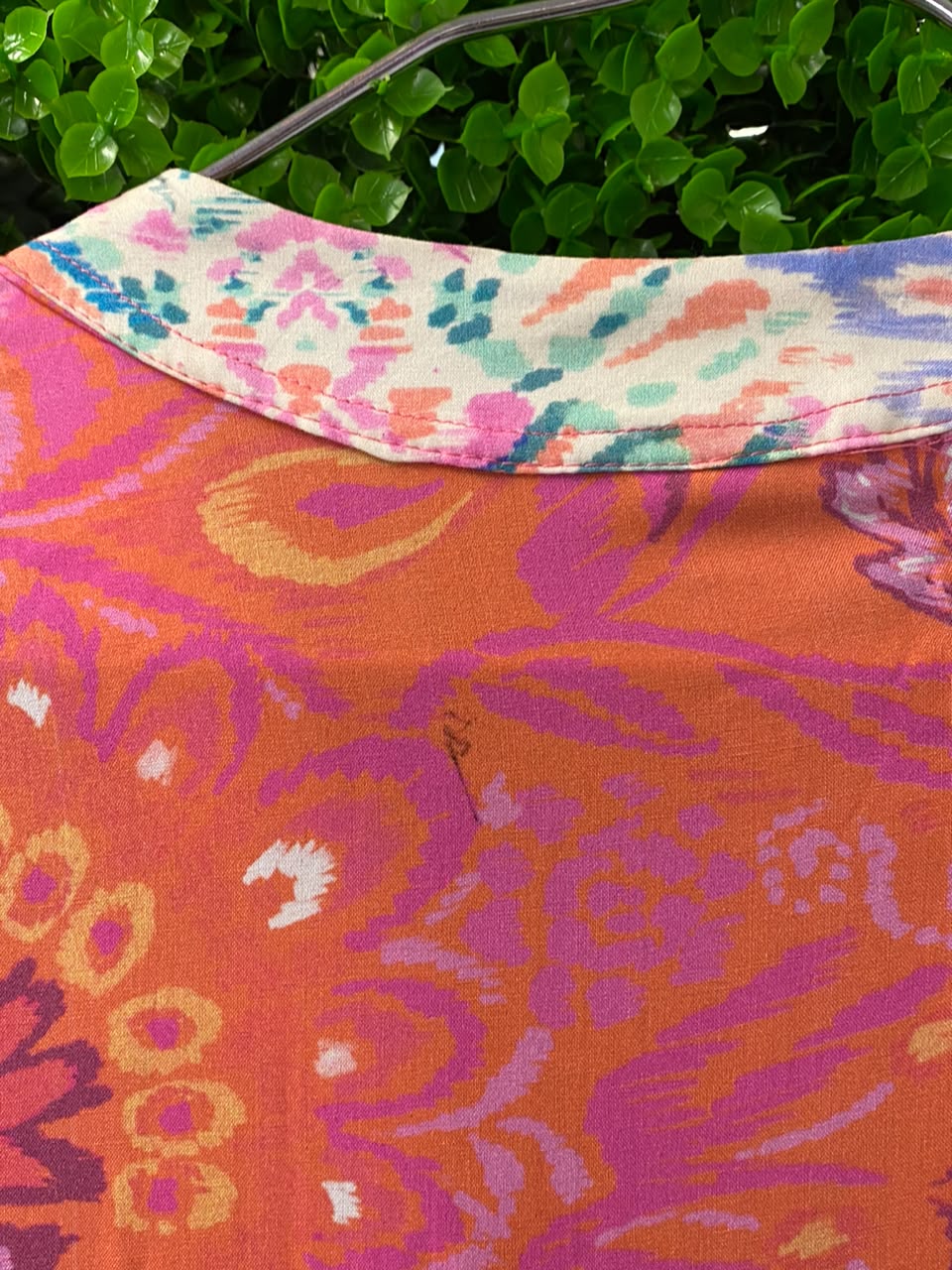 EcoVero Coral & Teal Paisley Panel Tunic Dress