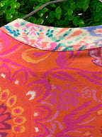 EcoVero Coral & Teal Paisley Panel Tunic Dress
