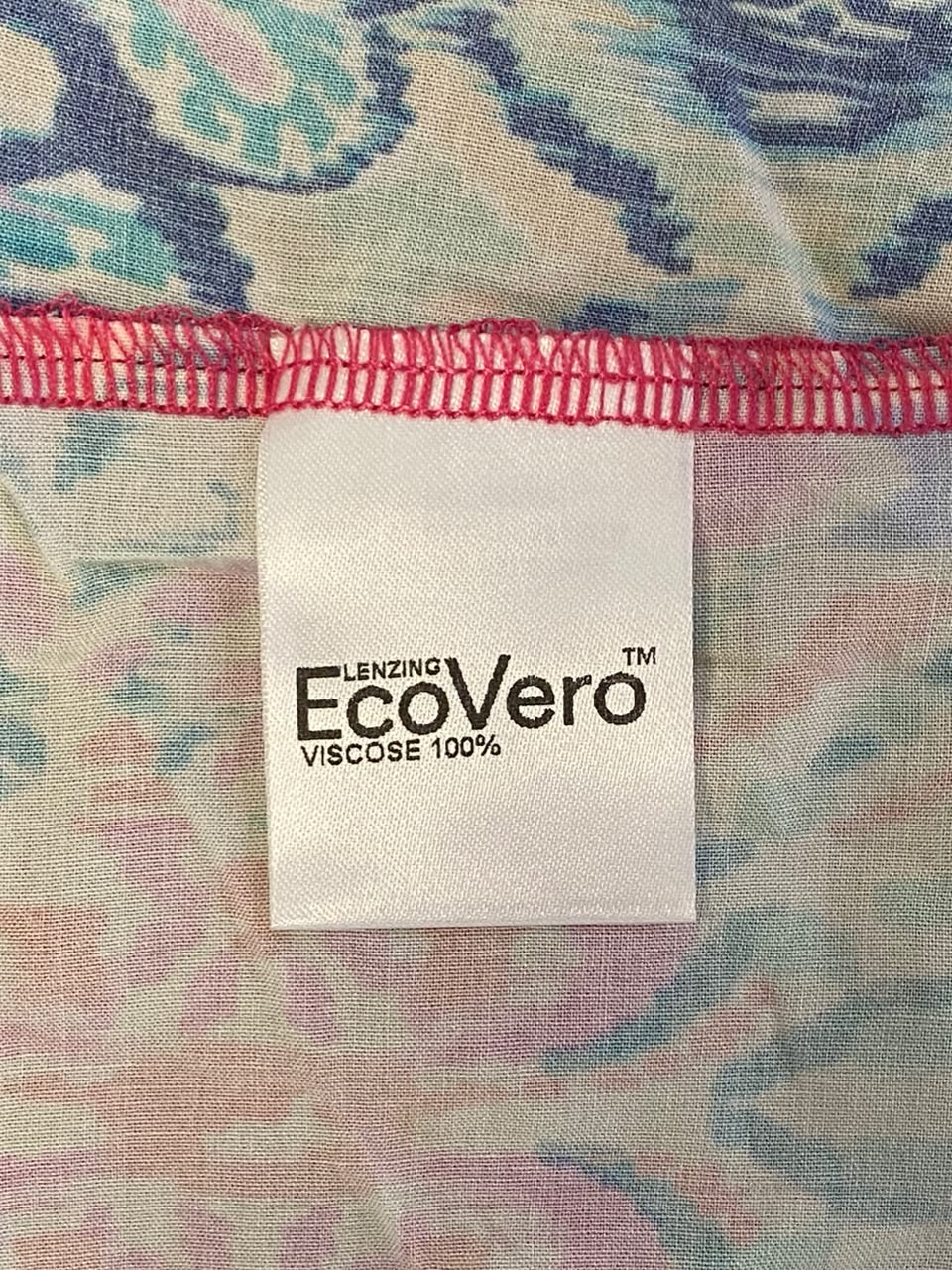 EcoVero Coral & Teal Paisley Panel Tunic Dress