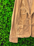 Woolworths Tan Stretch-Cotton Utility Blazer