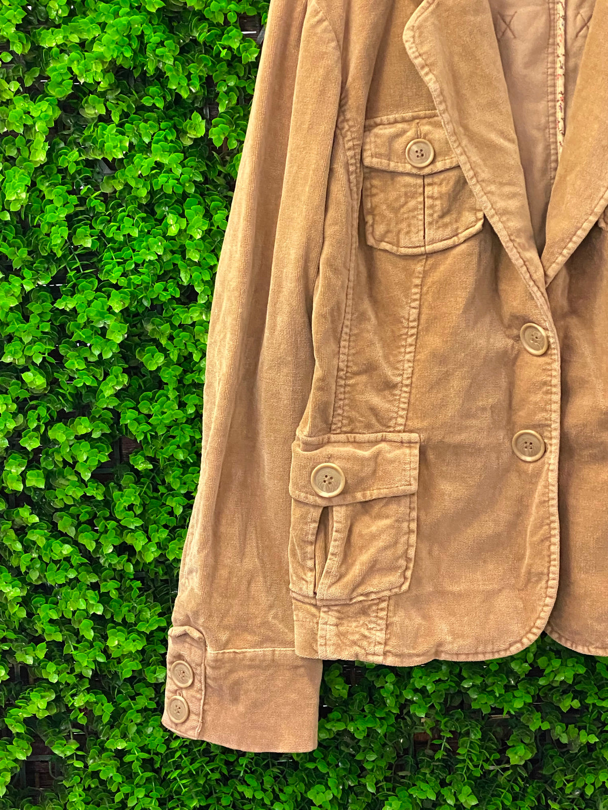 Woolworths Tan Stretch-Cotton Utility Blazer