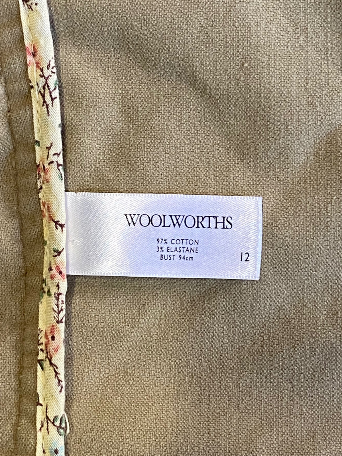 Woolworths Tan Stretch-Cotton Utility Blazer