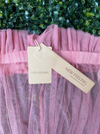 Blush Pink Sheer Tulle Dress