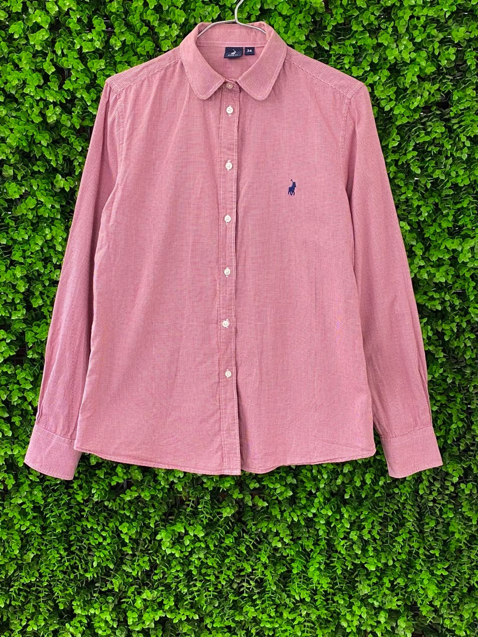 Polo Ralph Lauren Rose Micro-Check Button-Up Shirt