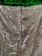 Taupe Sequin Tailored Shorts