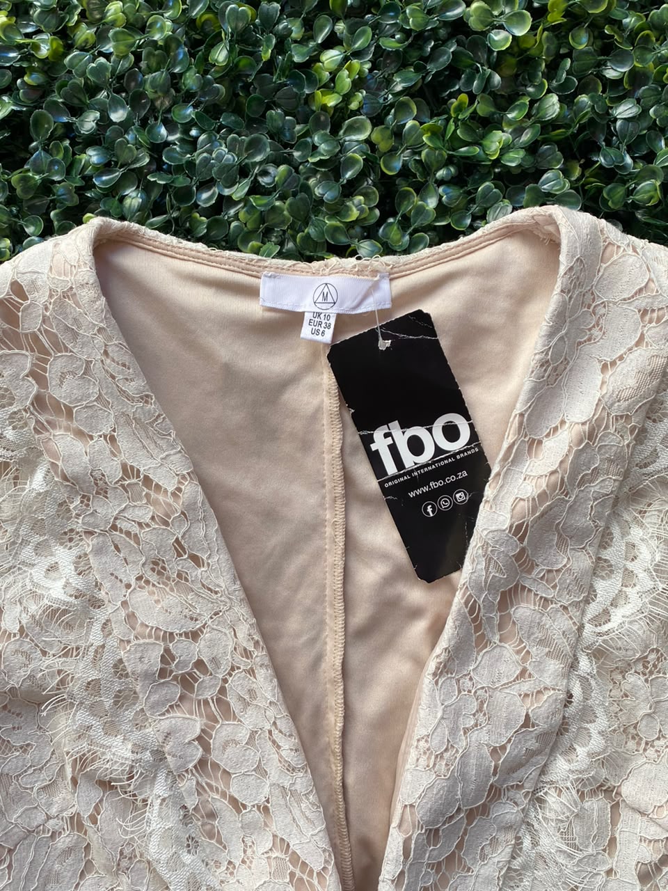 Ivory Lace Deep-V Longline Cardigan