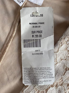 Ivory Lace Deep-V Longline Cardigan