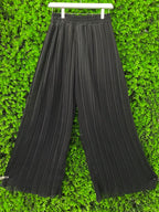 Black Pleated Maxi Skirt