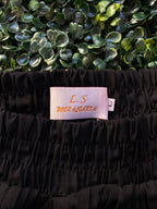 Black Pleated Maxi Skirt