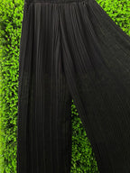 Black Pleated Maxi Skirt
