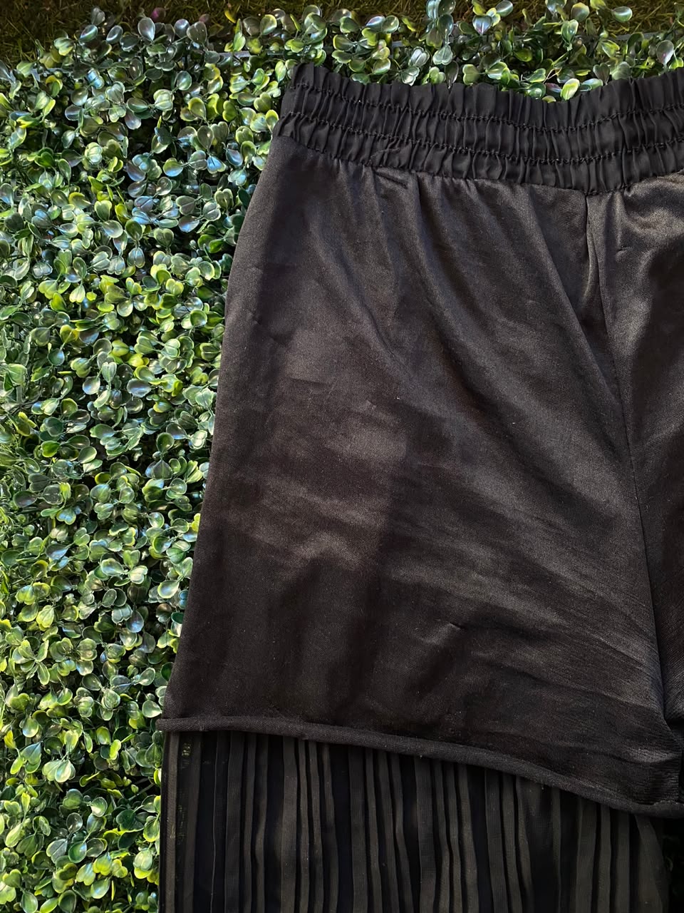 Black Pleated Maxi Skirt