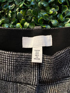 H&M Grey Check Tailored Trousers