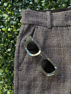 H&M Grey Check Tailored Trousers