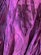 Bekerela Plum Ruffled Satin Mini Dress