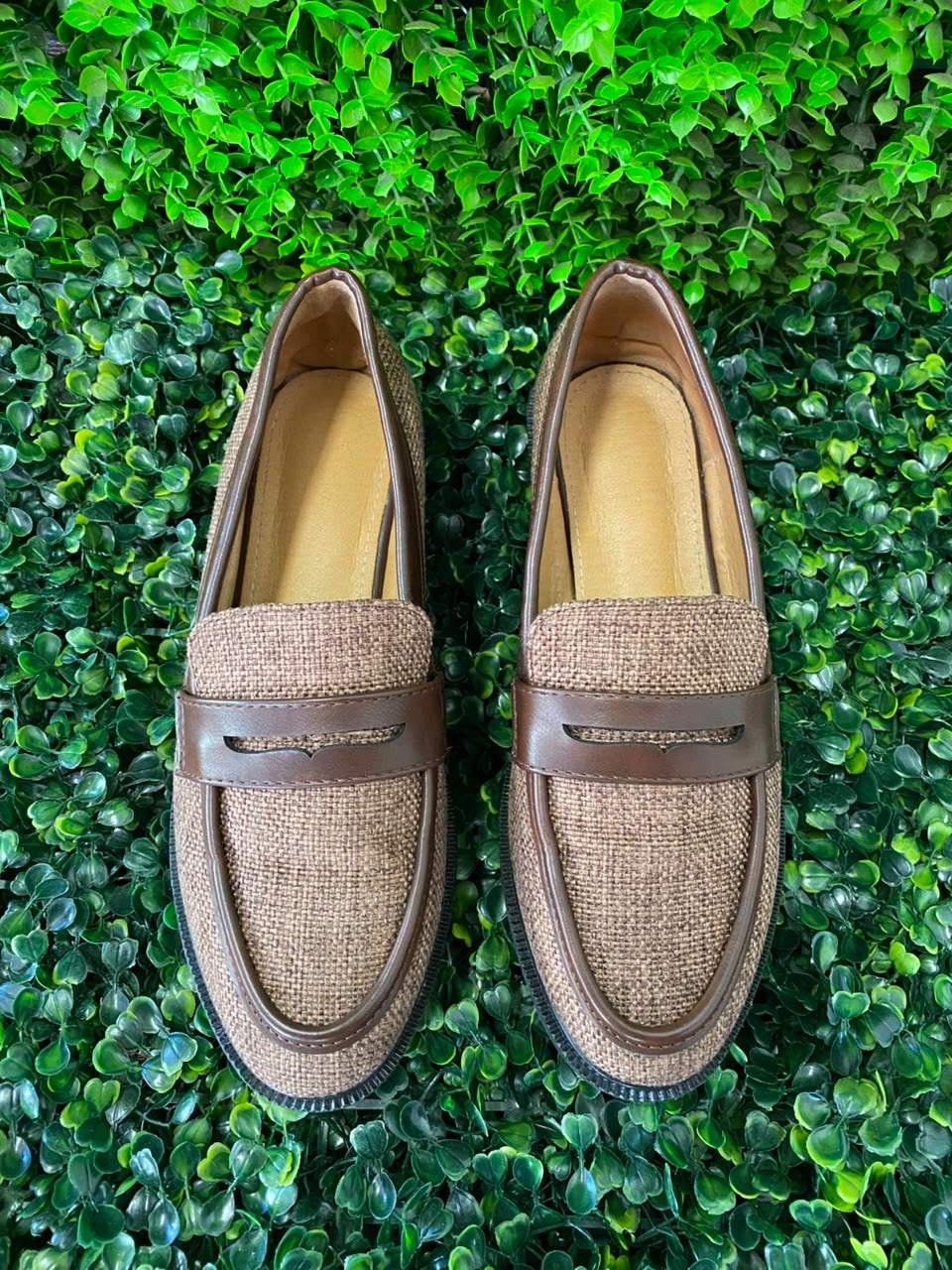 Taupe Chunky-Sole Loafers