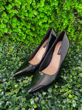 Black Patent Pointed-Toe Pumps