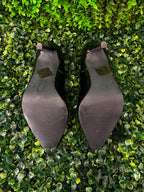 Black Patent Pointed-Toe Pumps