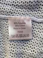 Bon Bon Collection White Open-Knit Long-Sleeve Top