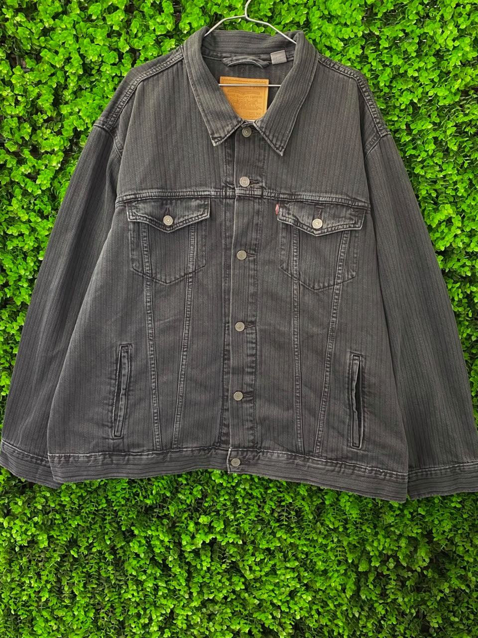 Washed Charcoal Denim Jacket