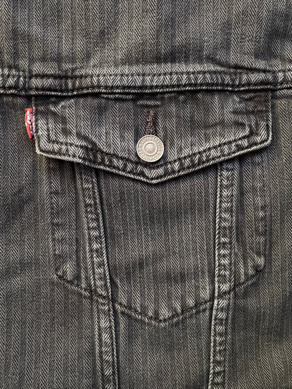 Washed Charcoal Denim Jacket