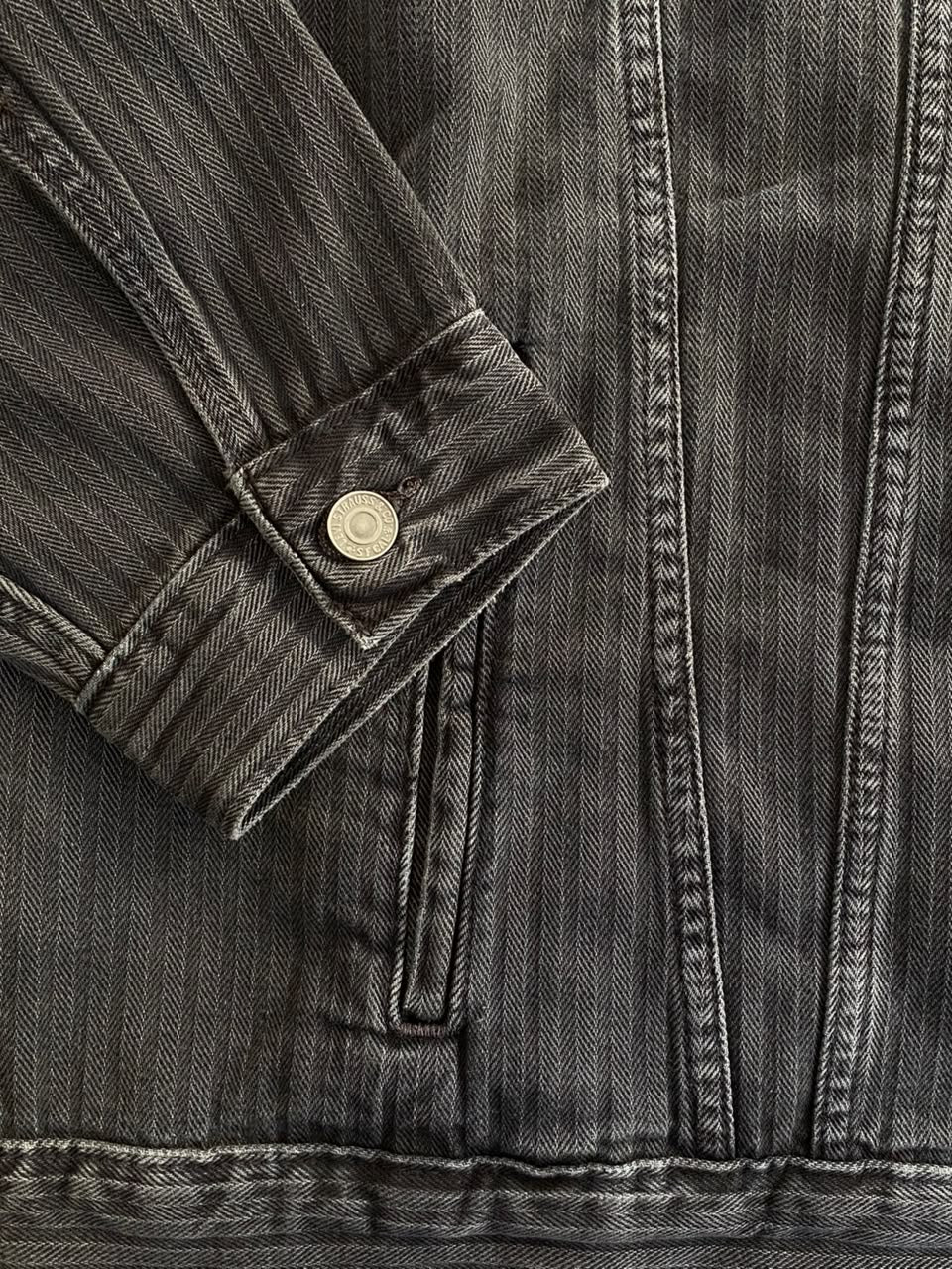 Washed Charcoal Denim Jacket