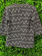 Black & White Chevron Pattern Top