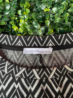 Black & White Chevron Pattern Top