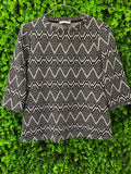 Black & White Chevron Pattern Top