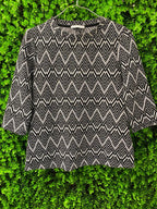 Black & White Chevron Pattern Top