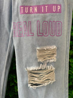 JBR Light-Wash Graphic Patch Distressed Jogger Jeans