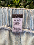 JBR Light-Wash Graphic Patch Distressed Jogger Jeans