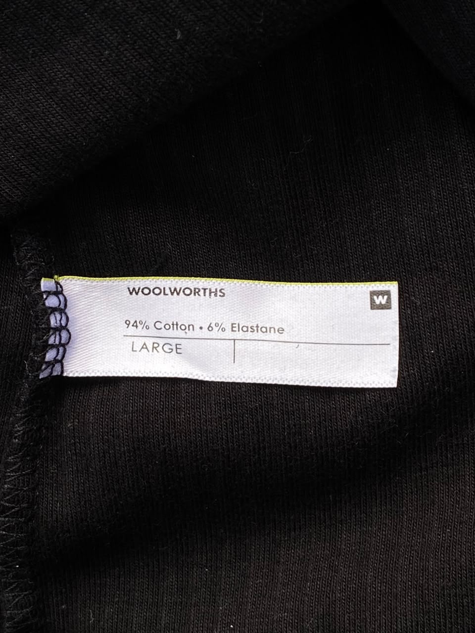 Woolworths Black Contrast-Trim T-Shirt