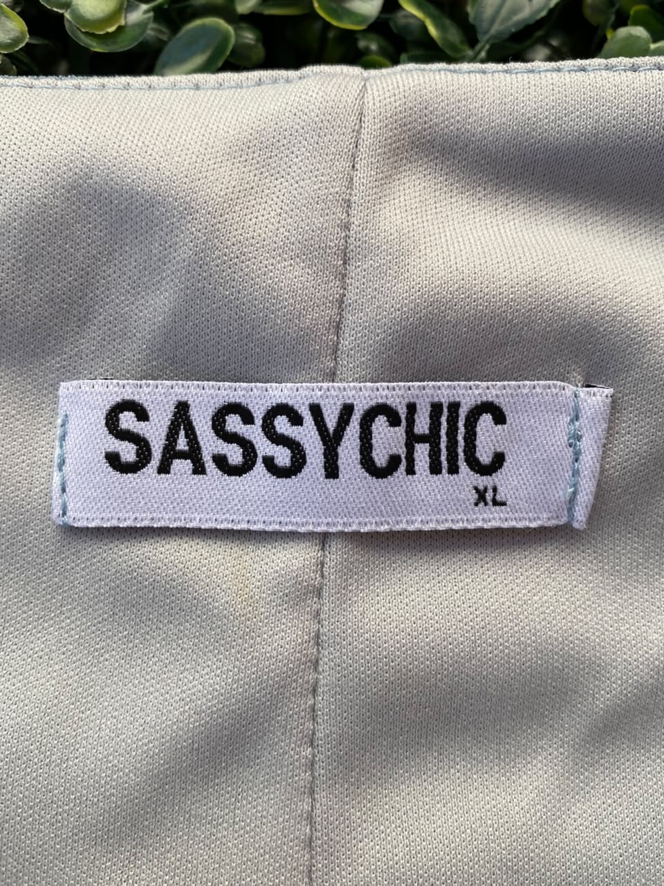 SassyChic Silver Satin Bias Midi Skirt